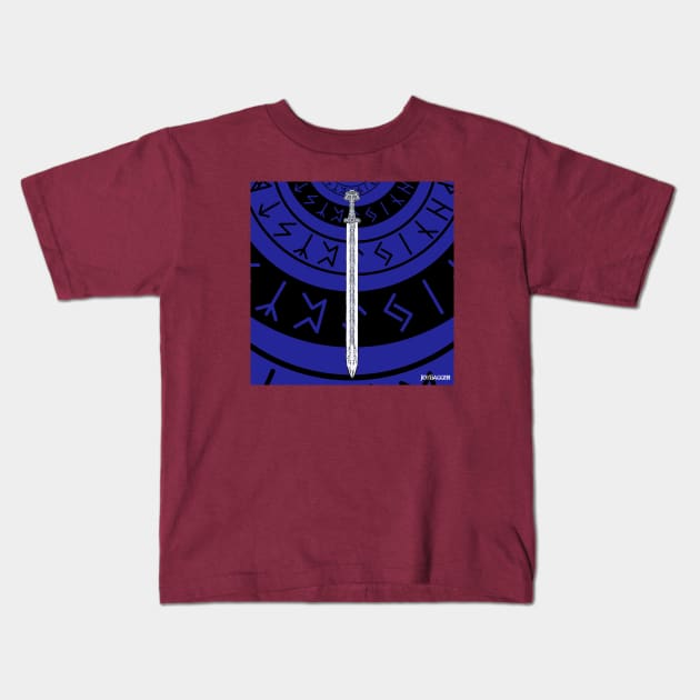 Viking Sword Kids T-Shirt by ZeldenRing 